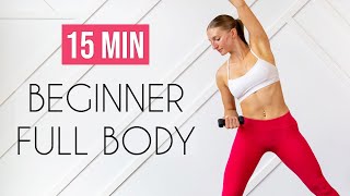 15 min Fat Burning Workout for TOTAL BEGINNERS Achievable Full Body [upl. by Schlessel607]