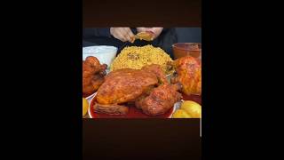 Chicken biryani with 3kg whole chicken curry mukbang eatingshow eating food me [upl. by Burkley]