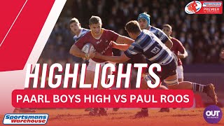 RUGBY HIGHLIGHTS Paarl Boys High vs Paul Roos 2023 [upl. by Blinni]