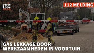 GAS LEKKAGE DOOR WERKZAAMHEDEN IN VOORTUIN [upl. by Navac]