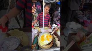 Half fry eggs foodblogger streetfood shortsvideo food foodblogging [upl. by Tayyebeb844]