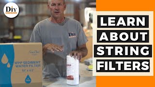 Plumber Teaches about String Sediment Filters for Whole House Filters [upl. by Nyrahtak]