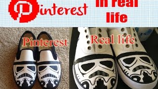 DIY Stormtrooper Shoes  Pinterest in Real Life [upl. by Atinrehs]