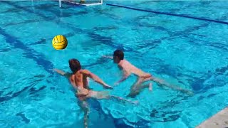 Water Polo Goalie Loose Ball Drill [upl. by Zilber]