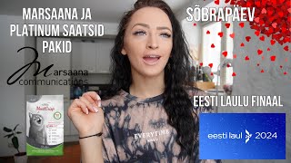 Vlog 108 I Eesti Laulu finaal Platinum ja Marsaana saatsid pakid sõbrapäev jpm [upl. by Airot]