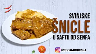 🍽️ Mekane Svinjske Šnicle u Saftu od Senfa 🍽️ [upl. by Airelav]