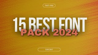 15 Best Font In 2024  Best Fonts For Editing [upl. by Pius534]