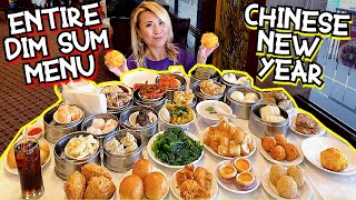 ENTIRE DIM SUM MENU at Seafood Cove Happy Chinese New Year RainaisCrazy MUKBANG EATING SHOW [upl. by Aehtela]