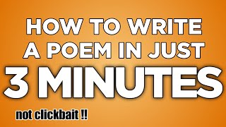 LEARN How to Write a Poem in just 3 MINUTES  Gawa ni Kahel [upl. by O'Conner]