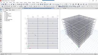 TUT0ETABS ETUDE DUNE STRUCTURE AVEC COLONNE MIXTE ACIERBETON [upl. by Martineau579]