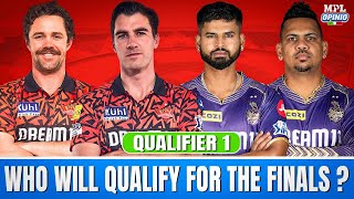 KOL v HYD Qualifier 1 Kolkata vs Hyderabad Today MPL Opinio Prediction  Who will win today match [upl. by Chui]