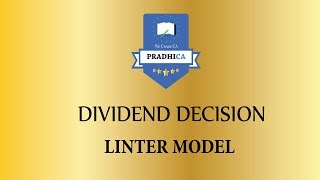 Dividend decision  Linter Model [upl. by Swerdna868]