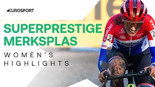 Superprestige Merksplas Highlights Ceylin del Carmen Alvarado battles Lucinda Brand in THRILLER🍿 [upl. by Steward]