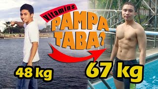 PAANO TUMABA NG MABILIS  How to Gain Weight Fast  Weight Gain Supplements  Vitamins na Pampataba [upl. by Annuahs]