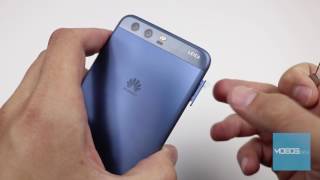 Huawei P10 How to insert SIM card  memory card [upl. by Dorinda]