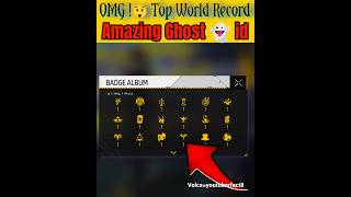 OMG 😲 WORLD RECORD GHOST IDS IN FREE FIRE😱shorts shortvideo youtubeshorts freefire ghostid [upl. by Kirschner]