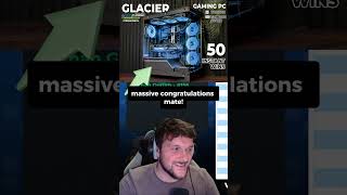 Lee wins Glacier PC 🏆 Be a winner just like Lee 👉 🎫 httpsgigahertzgiveawayscouk [upl. by Annaiek]