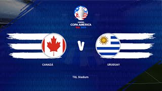 CONMEBOL COPA AMÉRICA 2024 Canadá vs Uruguay 3er y 4º PUESTO SIMULACIÓN PES2021 4K [upl. by Lashar]