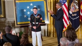 The President Awards the Medal of Honor to Corporal William quotKylequot Carpenter [upl. by Annaeed]