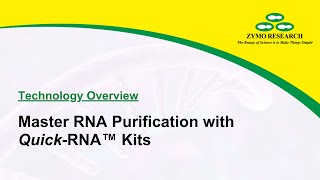 Master RNA Purification with QuickRNA™ Kits  Zymo Research [upl. by Enneibaf]