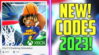 HURRY  NEW DUNKING SIMULATOR CODES 2023 [upl. by Jasmine]