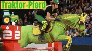 Ein Pferd als Traktor 😂  Evelyn Beyer amp Carl Gustav  Kostümspringen KK Cup Münster [upl. by Nerej440]