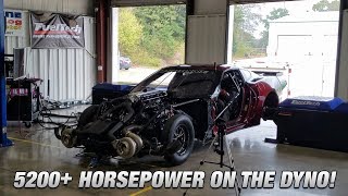 Alepa Proline Racing Hemi Corvette 5235hp on the Dyno [upl. by Haziza215]