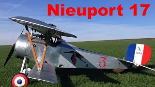 Nieuport 17  scale RC biplane  2020 [upl. by Enilarak]