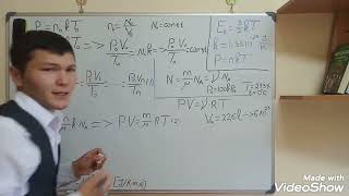 4dars Ideal gaz holat tenglamasi MendeleyevKlapeyron tenglamasi [upl. by Kassia]