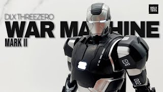 DLX THREEZERO WAR MACHINE MARK 2 JAMES RHODES AVENGERS AGE OF ULTRON UNBOXING amp REVIEW [upl. by Paola]