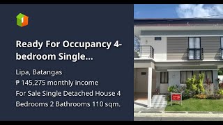 Ready For Occupancy 4bedroom Single Detached House For Sale in Lipa Batangas [upl. by Elka]