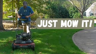 Mowing New Grass  TTTF Pennington Elite Seed First Mow  Toro Timemaster [upl. by Ettennaej294]