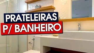 50 MODELOS DE PRATELEIRAS PARA BANHEIRO ENCANTADORES [upl. by Atinek]