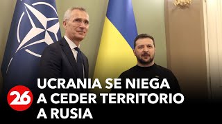 Ucrania se niega a ceder territorio a Rusia “Es fácil aconsejar a otros rendirse” [upl. by Haelam]