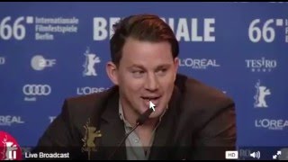 Channing Tatum at Hail Caesar Berlinale Press Conference [upl. by Ledniahs]