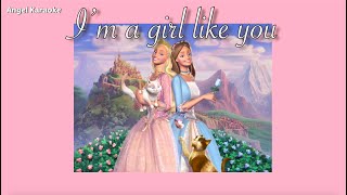 I Am A Girl Like You  Barbie as the princess and the pauper Karaoke [upl. by Aitam]