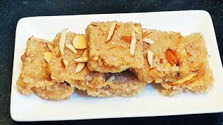 नारळाच्या वड्या  How To Make Narali Vadi  Coconut Burfi Recipe  MadhurasRecipe [upl. by Naicad]