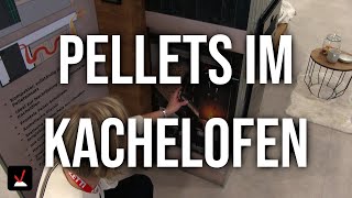 Palazzetti KPE PELLETS im KACHELOFEN  World of Fireplaces 9 [upl. by Eneleoj234]