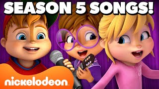 EVERY Song From ALVINN AND THE CHIPMUNKS Season 5 🐿 Part 1  Nicktoons [upl. by Ala]