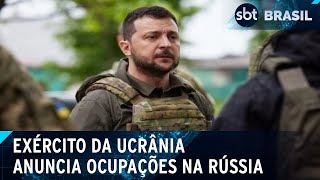 Ucrânia afirma que já tomou 82 cidades e vilas em ofensiva contra a Rússia  SBT Brasil 150824 [upl. by Virgina]