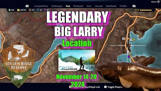 Golden Ridge Reserve Legendary Fish Location  November 1420 2024  Call of the Wild The Angler [upl. by Yanetruoc]