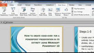 How to create voiceover narration for your PowerPoint Presentation [upl. by Naitsirhc]