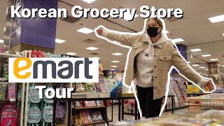 Whats Inside a Korean Grocery Store  Emart Tour  Shop with Me in Seoul South Korea  한국에서 미국인 [upl. by Aleacim]