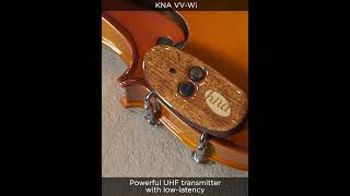 KNA VVWi wireless violinviola pickup  Natural sound freed from the quotchainsquot of cables Shorts [upl. by Atinnor]