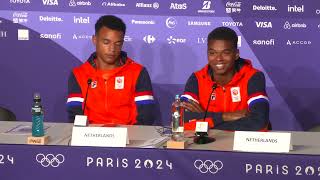 Netherlands Wins Mixed 4x400m Gold At Paris 2024  Press Conference [upl. by Guinn478]