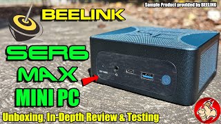 Beelink SER6 MAX Mini PC Review  Great Performance in a small form factor [upl. by Llertal]