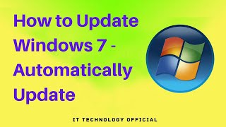 How to Update Windows 7 Automatically Update the Operating System  Automatic Updates for Windows 7 [upl. by Nonnaehr201]