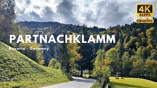 Partnachklamm GarmischPartenkirchen Bavaria Germany 4K Walking Tour [upl. by Franchot]