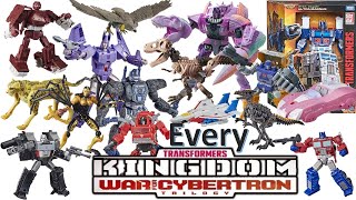 Every Transformers Kingdom War for Cybertron Trilogy Comparison List Wave 1 and 2 Reveals [upl. by Gwennie]