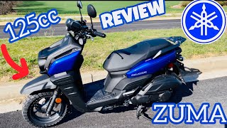 2024 Yamaha Zuma 125 Close Look and Walk Around Short Ride [upl. by Myra165]